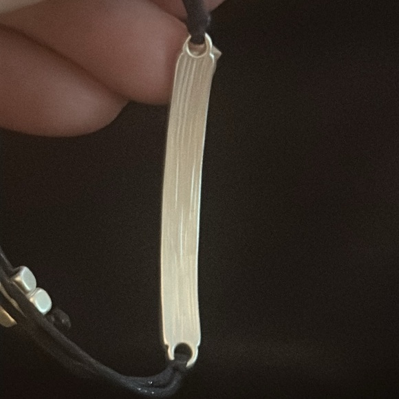 Corded Fashion Bracelet W/Devoted Silver Tone - Picture 3 of 4